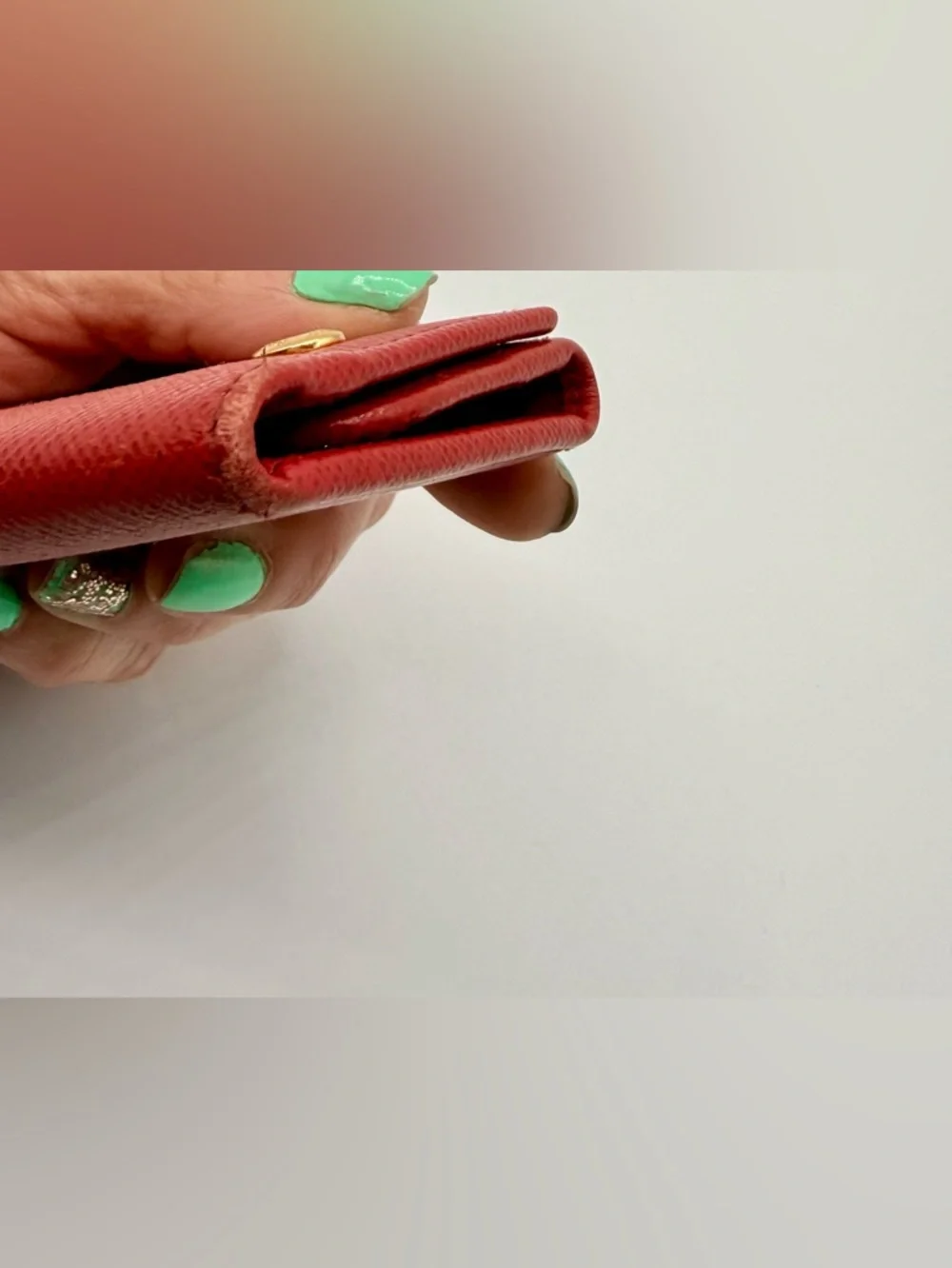 Prada Saffiano Leather Red Key Holder Wallet - Picture 8 of 10